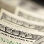 Close-up of hundred dollar bills