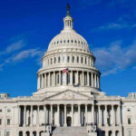 Dem Rep STEPS DOWN – After 35 Years in Congress! US Capitol Building against blue sky.