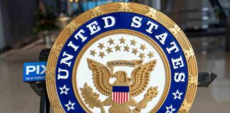 Seal of the United States Senate featuring an eagle and stars