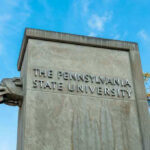 Student GUNNED Down For Small Theft – Who’s at Fault? The Pennsylvania State University stone pillar with lion sculpture.
