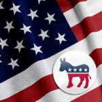 Dems Elect Al-Qaeda Member — The Islamist Party Is Here American flag with a Democratic Party donkey symbol