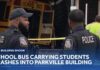 School Bus Carrying Disabled Kids Suffers Horrific Crash School bus carrying Maryland School for the Blind students crashes into Parkville building