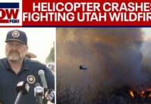 Helicopter CRASHES During Dire Rescue Mission BREAKING: Helicopter crashes while battling wildfires in Utah