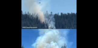 An US Navy F/A-18 fighter jet crashed at Rimrock Lake in Washington.