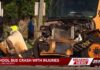 School bus crash with truck near Lake Worth, closing road