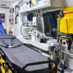 Paramedic’s Embarrassing BLUNDER Kills Patient Ambulance interior with stretcher and medical equipment