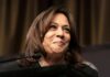 Kamala Makes Embarrassing Blunder as She Relaunches Radical 2028 Platform woman speaking at a podium