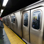 Chilling Metro Standoff Goes Viral Subway train at platform with passengers inside and man waiting