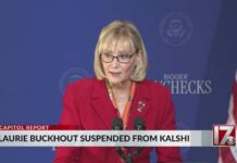 NC-01 Congressional District GOP candidate Laurie Buckhout placed Kalshi bets on herself