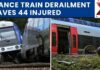 Train Derails, Injuring 50 — Authorities Suspect ATTACK France Train Derailment: 44 Injured As Passenger Train Crashes Near Rouen | NewsX World