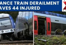 Train Derails, Injuring 50 — Authorities Suspect ATTACK France Train Derailment: 44 Injured As Passenger Train Crashes Near Rouen | NewsX World