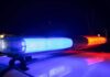 Army Vet Guns Down Masked Intruder – He Picked The Wrong House Police car light bar flashing blue and red at night