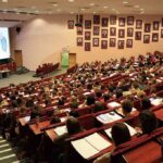 College Kids KICKED OUT For Being Republican Students seated in a lecture hall listening to a presentation