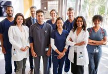 Nurse Kills 6 – Shocking Details Group of healthcare professionals posing in a hospital corridor