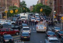 DSA Now Calling The Shots After Mamdani Blunder Police vehicles and officers block a city street during an active scene