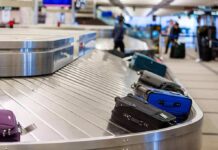 INSANE Airport Heist Caught On Camera Luggage on an airport baggage carousel